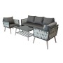 Набор мебели Гранд  арт.GS068 антрацит, серый 2 уп. (стол+2кресла+диван) "Garden story"