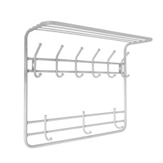 Вешалка 2-х ярусная 80 см арт.ВСП 9 Б (белый) 