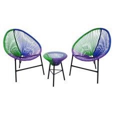 Набор мебели Акапулько  арт.AC-MT003 синий, фиолетовый, зеленый, без м/э "Garden story"