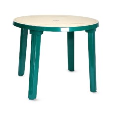 Стол пластиковый  арт.Сткр3 круглый с рисунком (зеленый) 