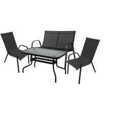 Набор мебели Сан-ремо Делюкс арт.SC-092KD/SC-089/4562-MT003 черный, "Garden story" Набор мебели Сан-ремо Делюкс арт.SC-092KD/SC-089/4562-MT003 черный, "Garden story"