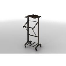 Вешалка напольная Элиса арт.V01-МТ002 (венге, черный №3499 или №2031) 