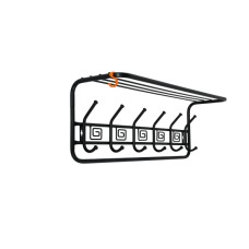 Вешалка с полкой Ажур 80 см арт.ВСПА 203 Ч (черный) 