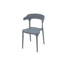 Стул пластиковый ЕНОВА арт.PP0002NGс серый new 