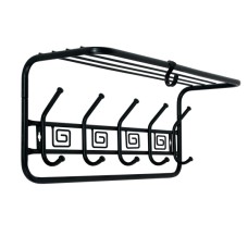 Вешалка с полкой Ажур 60 см арт.ВСПА 202 Ч (черный) 