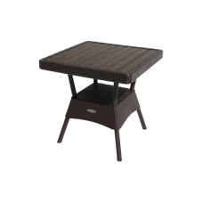 Стол пластиковый Ola Dom арт.ЭП 442332 76x76см квадратный (коричневый) 