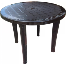 Стол пластиковый  арт.ЭП 013679 круглый (шоколад) 