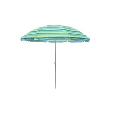 Зонт  2,0м бирюзовая полоска (уп.12шт.) 2 части арт.WRU051/1 "Garden story"