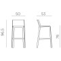 Стул пластиковый барный Trill Stool 003/4035002000