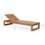 Шезлонг-лежак деревянный Honolulu 0806970