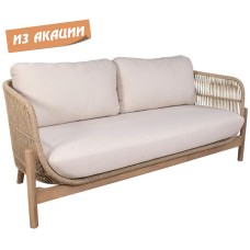 Диван деревянный плетеный двухместный Talara TAG/HUC25758-1