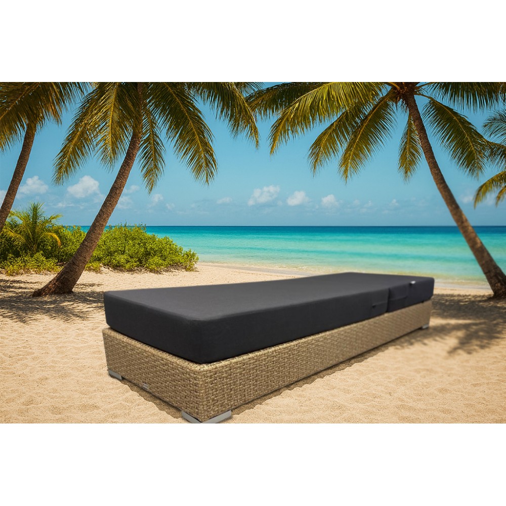 Шезлонг-лежак плетеный с матрасом Mantera RH/MANTERA/BELUX/164 Шезлонг-лежак плетеный с матрасом Mantera RH/MANTERA/BELUX/164