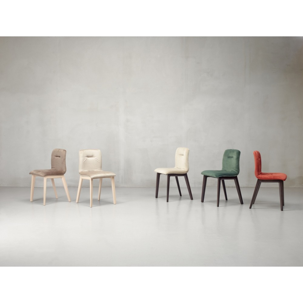 Стул с обивкой Natural Alice Pop 005/2849FKV440 Стул с обивкой Natural Alice Pop 005/2849FKV440