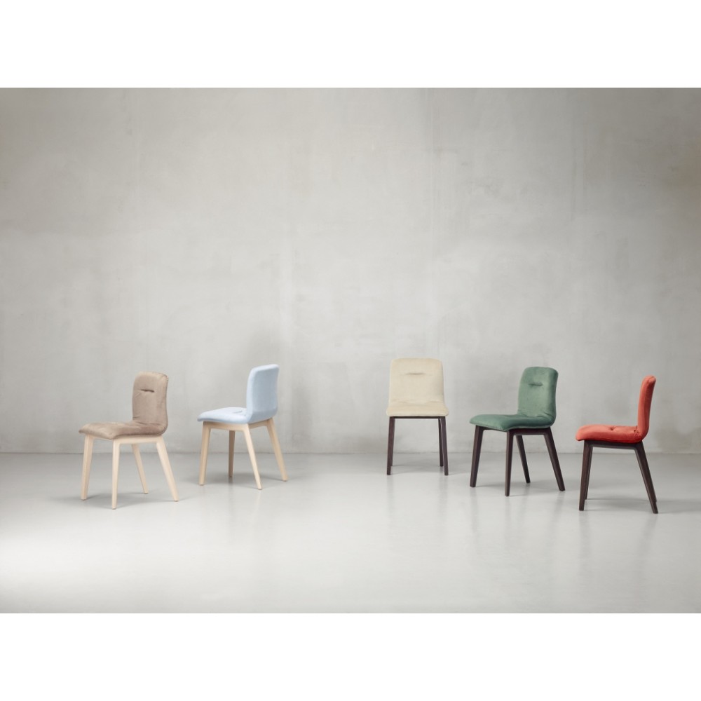 Стул с обивкой Natural Alice Pop 005/2849FKV440 Стул с обивкой Natural Alice Pop 005/2849FKV440