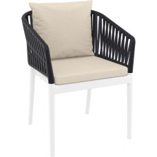 Кресло пластиковое с подушками Portofino 234/212-2187/BEBE