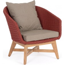 Кресло плетеное с подушкой Coachella 0804778