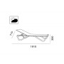 Шезлонг-лежак металлический Wave Pad PP/wavepad61-50070