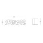 Скамья пластиковая дизайнерская Amore Standard SL/SDAMO040FD