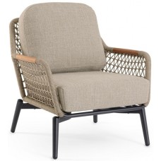 Кресло лаунж плетеное с подушками Eulero 0663933