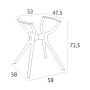 Подстолье пластиковое Air Legs Small 234/335-0982