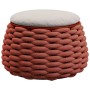 Пуф-столик плетеный с подушкой Pouf TAG/11166-057-209-043