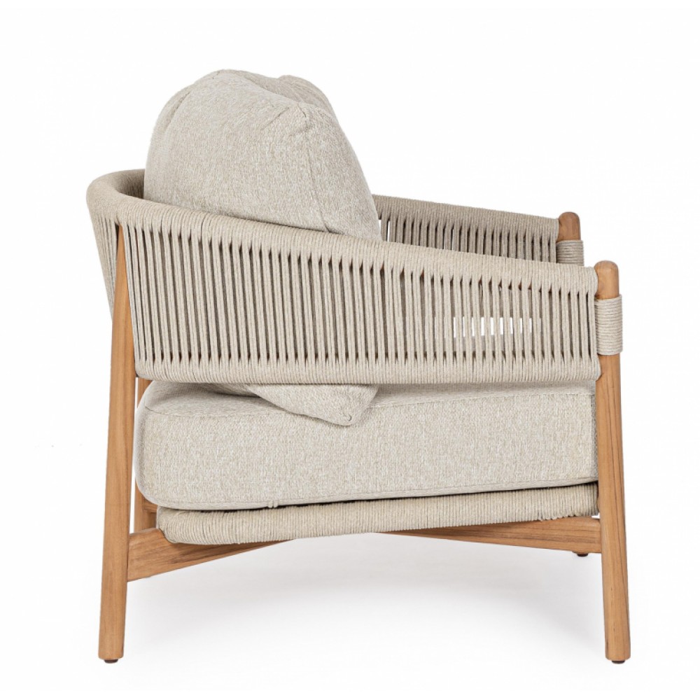 Лаунж-кресло плетеное с подушками Garita 0660656 Лаунж-кресло плетеное с подушками Garita 0660656