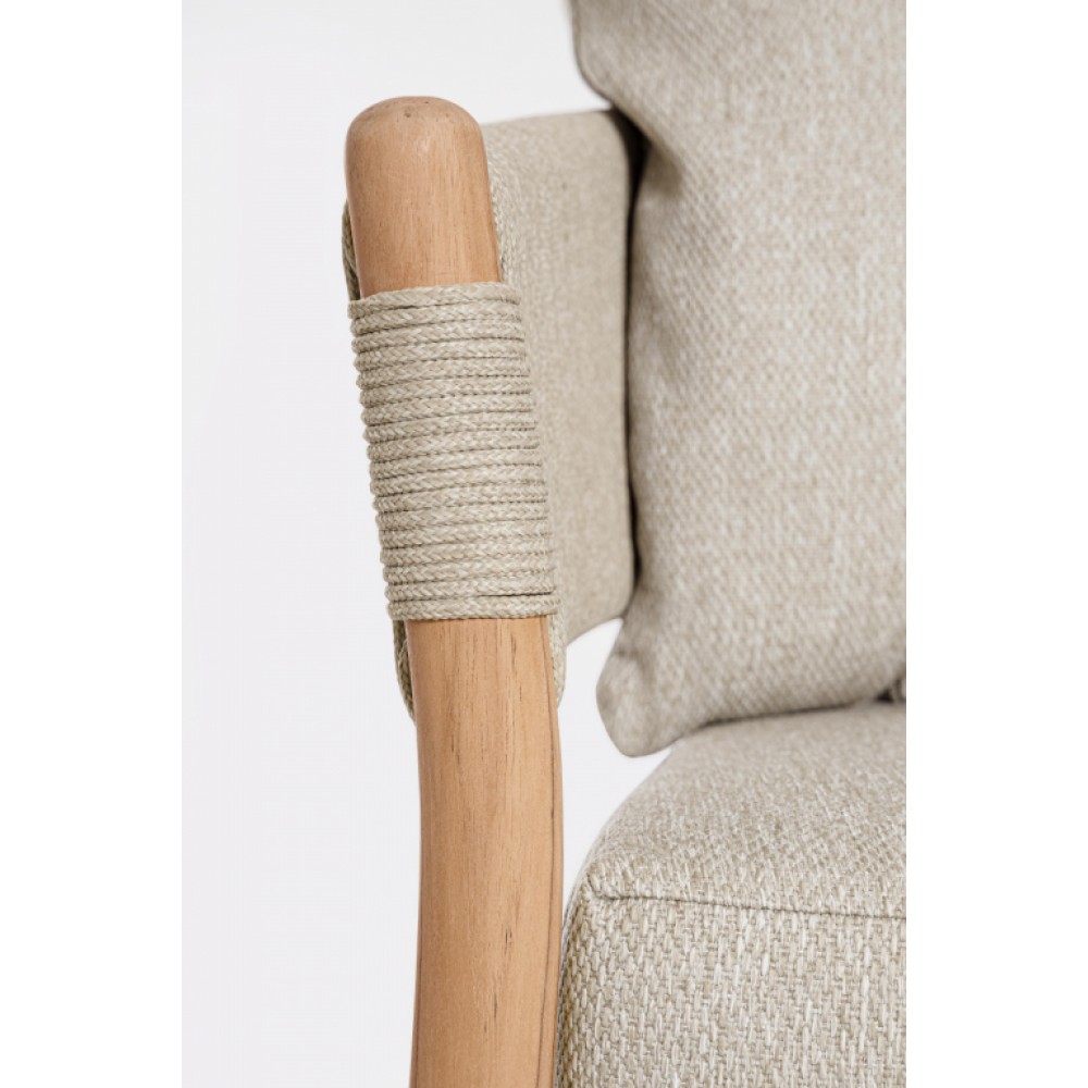 Лаунж-кресло плетеное с подушками Garita 0660656 Лаунж-кресло плетеное с подушками Garita 0660656