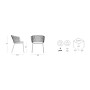 Кресло плетеное Lisa Filo Nest 005/2899VLN60B6