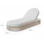 Шезлонг плетеный с матрасом Sun Lounger TAG/ALRSUNLOUNGER