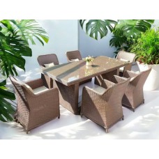 Комплект обеденной плетеной мебели Barcelona TAG/YQ-2017