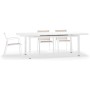 Стол металлический раздвижной Lipari 150/LIPARITAVOLO/WH