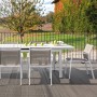 Стол металлический раздвижной Lipari 150/LIPARITAVOLO/WH