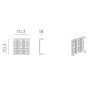 Модуль пластиковый для кашпо Sipario Modulo 003/4038127000