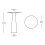 Стол из HPL пластика барный светящийся Hopla Lighting SL/LPHOR111