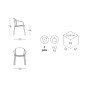 Кресло деревянное Finn Metal Wood 005/2896OMHW
