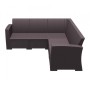 Диван пластиковый плетеный угловой с подушками Monaco Lounge Corner 234/834-4942/П2