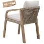 Кресло деревянное с подушками Rimini TAG/rimini/chair