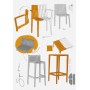 Стул пластиковый барный Spritz Basic VON/56019_BRO