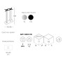Подстолье двойное барное металлическое Tiffany 005/5083VN
