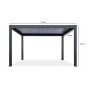 Пергола биоклиматическая моторизованная 3х4 м Pergola 120 Series TAG/SMP-CMP120-LED-3040