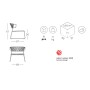 Кресло лаунж плетеное Lisa Lounge Filo 005/2878ZON81