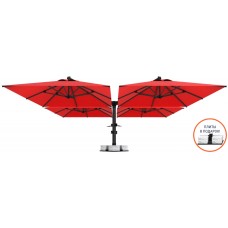 Зонт профессиональный четырехкупольный 6.53х6.53 м Banana Quadro 82-4050-30/ACR