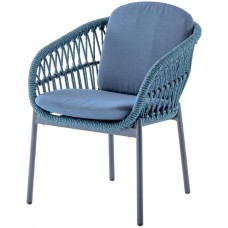 Кресло плетеное с подушками Elba Rope 150/ELBAROPE/B