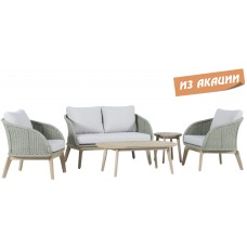 Комплект плетеной лаунж-мебели на 4 персоны Madrague TAG/MADRAGUE/LOUNGE4