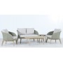 Комплект плетеной лаунж-мебели на 4 персоны Madrague TAG/MADRAGUE/LOUNGE4