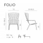 Лаунж-кресло пластиковое Folio 003/403005300004