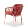 Кресло плетеное с подушками Elba Rope 150/ELBAROPE/RED