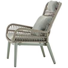 Кресло лаунж плетеное с подушками Tropea 150/TROPEALOUNGE/G Кресло лаунж плетеное с подушками Tropea 150/TROPEALOUNGE/G