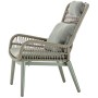 Кресло лаунж плетеное с подушками Tropea 150/TROPEALOUNGE/G
