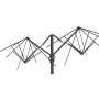 Зонт профессиональный двухкупольный 2.9х6.3 м Galaxia Dual T Timber 091/C3060DTLA1N